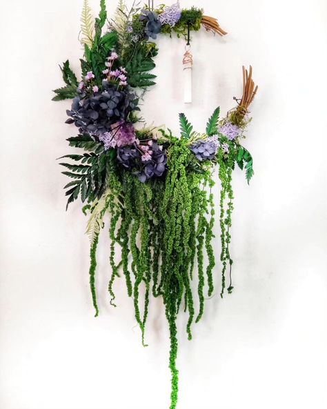 ‼️EDIT SOLD ‼️ Just Listed!! NEW magical wreaths have just arrived in my shop including these absolutely gorgeous Ostara wreaths, a new crystal Shelf Wreath and one more piece from my ANTHEIA Collection! ✨🌷🪷🌜💕🌿 Link in my profile. . . . . . . . . swampwitch #antheia #bogwitch #fenwitch #fen #goddess #hedgewitch #earthmagic #earthwitch #witchy #witchywoman #witchyhome #homedecor #magicalhome #naturelover #driedflowerartist #crystalwreaths #crystalwreath #wreathmaker #artistsoninstagram #whi... Crystal Projects, Moss Wreaths, Witchy Wreath Diy, Witchy Wreaths For Front Door, Weeping Wreaths, Boho Wreaths, Fairy Wreath Ideas, Pagan Wreath, Witchcraft Wreath