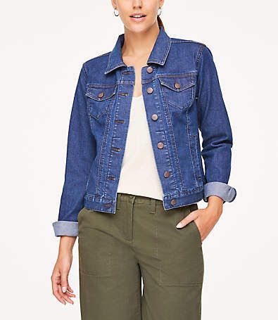 LOFT OUTLET LOFT Denim Jacket Loft Outlet, Denim Jackets, Jacket Design, Pair Of Pants, Summer Season, Denim Jacket, Outlet, Top Brands, Coats Jackets