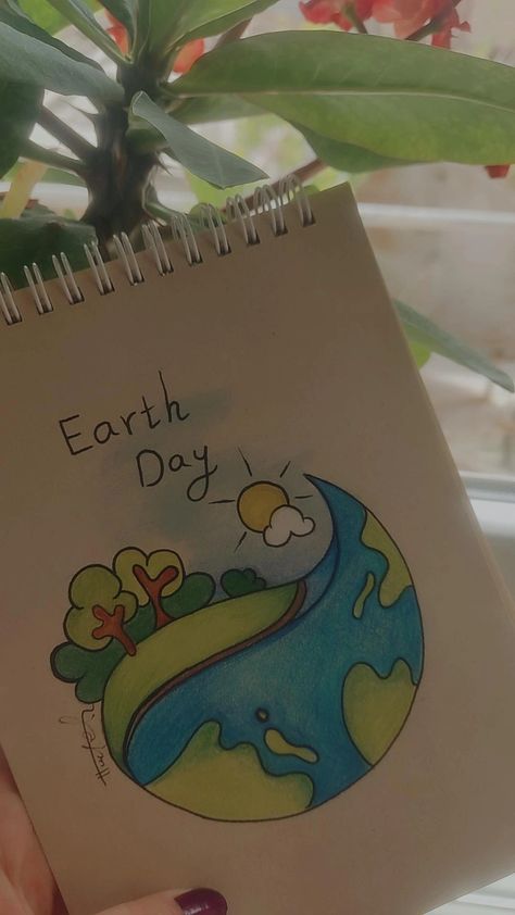 Teachers Day Card Design, Save Water Drawing, Save Earth Posters, Save Earth Drawing, Earth Drawing, Earth Day Drawing, Cute Earth, Earth Day Posters, Planet Drawing