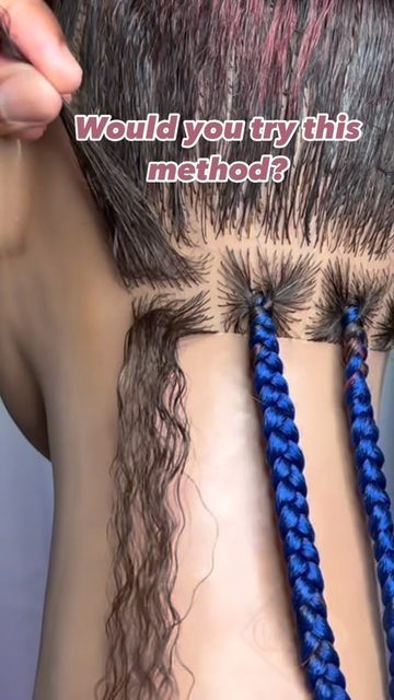 Doing Braids, Hair For Braids, Box Braids Tutorial, Hair Braid Patterns, Hair Twists, Braiding Your Own Hair, Braided Hair Tutorial, Hair Instagram, Crochet Braid Styles