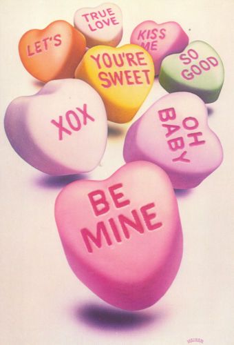 'Heart Candies' by Joe Heiner (1981) Heart Candy Aesthetic, Heart Candies, Candy Aesthetic, Candy Quotes, Love Pink Wallpaper, Paper Moon, Love Kiss, Retro Pop, Sugar Rush