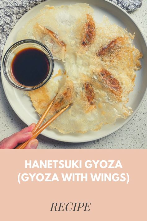 What To Eat With Gyoza, Japanese Gyoza, Japanese Dumplings, Pan Fried Dumplings, Food Asian, Pan Fry, Potato Starch, Wings Recipe, Asian Inspired Recipes