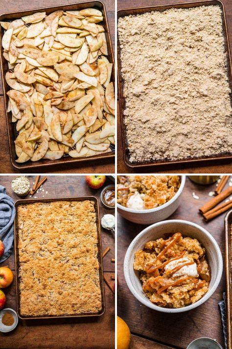 Multi Dessert Sheet Pan, Apple Crumble For A Crowd, Sheet Pan Dutch Apple Tart Pioneer Woman, Sheet Pan Apple Crumble, Apple Crisp Sheet Pan, Apple Crisp 9x13 Pan Dessert Recipes, Sheet Pan Cobbler, Apple Crisp For A Large Crowd, Apple Pie Sheet Pan