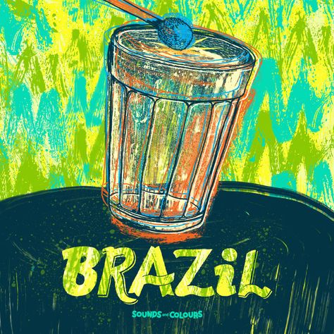 Tropicalia Art, Brazil Illustration, Brasil Art, Arte Jazz, Latin American Culture, Latin Art, Brazil Aesthetic, Brazil Culture, Brazil Art