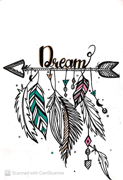 Feather Doodle Art, Hippy Drawings Easy Boho, Dreamcatcher Drawing Easy, Boho Art Drawings Hand Drawn, Inktober 2023 Dream, Simple Dream Catcher Drawing, Dream Catcher Doodle, Feather Drawing Simple, Boho Drawing Ideas