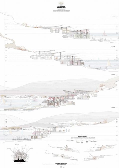 MATALA - Architectural Design Archive by DPA Section Diagram Architecture, Drawing Layout, Section Drawing Architecture, Section Drawing, Architecture Presentation Board, Architecture Panel, Arch Model, Architecture Board, Architecture Collage