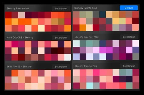 25+ Best Procreate Color Palettes (Free & Premium) - 2022 Colour Palette Procreate Free, Procreate Free Palettes, Procreate Pallets Free, Procreate Colour Palette Free, Procreate Color Palletes, Tbhk Color Palette, Procreate Palette Free, Color Pallets Procreate, Procreate Pallete