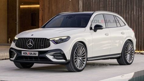 2024 Mercedes-AMG GLC 63 Rendering Sees Into The SUV's Four-Cylinder Future Glc 63 Amg, Amg G63, New Mercedes Amg, C63 Amg, Goodwood Festival Of Speed, Mercedes Benz Glc, New Mercedes, The New Wave, Gasoline Engine