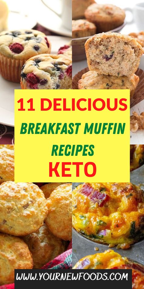 11 Delicious Keto breakfast muffin recipes. Use these Keto breakfast muffin recipes to show you how to make delicious Keto breakfast muffin recipes. You will be able to enjoy Keto breakfast muffin recipes that are packed full of flavour. Make them at home whether you are hosting a party, watching the Super Bowl, or entertaining. Why not make these Keto breakfast muffin recipes when having a BBQ, they are also perfect for family meals, holidays & all year round. Which is your favorite? Low Carb Muffin, Low Carb Breakfast Muffins, Low Carb Muffin Recipes, Keto Breakfast Muffins, Keto Muffin Recipe, Low Sugar Diet Recipes, Quick Keto Breakfast, Air Fryer Recipes Breakfast, Breakfast Muffin