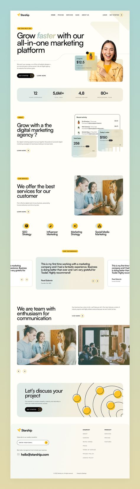 Creative Agency Landing Page, Digital Marketing Website Design Ideas, Marketing Website Design Inspiration, Marketing Landing Page Design, Designer Landing Page, Marketing Agency Landing Page, Digital Agency Website Design, Creative Landing Page Design, Digital Marketing Agency Website Design