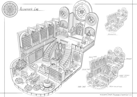 Teenagers Bedroom, Feng Zhu Design, Interior Concept Art, Feng Zhu, Isometric Map, Bg Design, Rpg Map, Location Inspiration, D D Maps