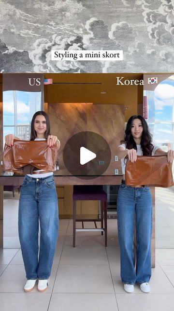 1.2M views · 51K likes | Natalie Kim on Instagram: "Styling a mini skort in 2 different ways 🇰🇷🇺🇸

•styling tips• how to style a mini skirt• what to wear• outfit ideas • outfit inspiration • spring fashion • spring fashion ideas • korean fashion • american fashion • korean style • trench coat• blazer • mini skort• outfit of the day • ootd•" Jeans Skort Ootd, Skort Outfit Streetwear, Trendy Mini Skort, Skort Aesthetic, Skort Putfit, Skort Outfit, Trench Coat Style, Fashion Korean, Wearing Clothes