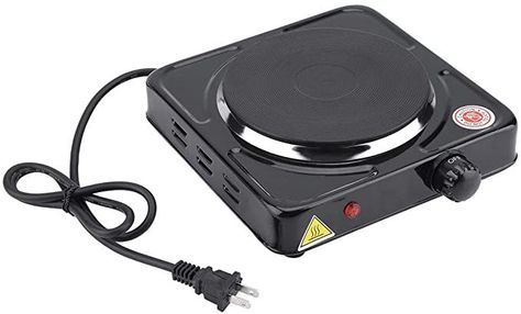 1000W Small Hot Plates Energy-saving Safe Electric Stove Make Tea Coffee Milk Household 1000W 110V(US Plug, Black) Black Energy, Single Burner, Cold Rolled Steel, Make Tea, Make Coffee, Burner Stove, Tea Milk, Hot Plates, Electric Stove