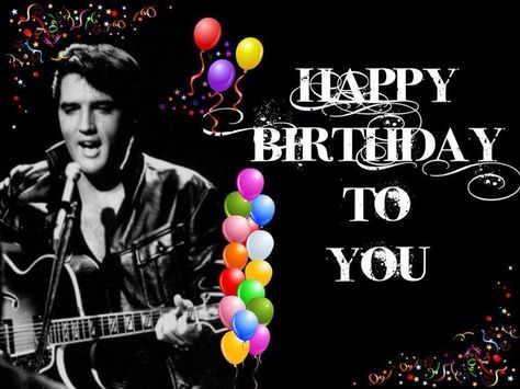 Happy Birthday Wishes From Elvis Presley, Elvis Birthday Wishes, Happy Birthday Elvis Presley, Happy Birthday Wishes Friendship, Elvis Birthday Party, Singing Birthday Cards, Happy Birthday Elvis, Bday Greetings, Happy Birthday Wishes For Him