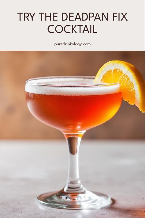 Looking for an exciting twist on classic cocktails? The Deadpan Fix Cocktail should be on your list! This delightful drink combines the tangy citrus flavors of a Sour with the smooth warmth of Rye and introduces a bit of bitterness from Campari. Perfect for gatherings or quiet evenings at home, this cocktail offers a sophisticated punch that elevates any occasion. Learn how to make it with easy recipe steps and see why it's a favorite among cocktail enthusiasts. Your friends will be intrigued by this refreshingly bold drink! Brandy Sour, Amaretto Sour Cocktail, Vodka Sour, Bourbon Sour, Light Cocktails, Amaretto Sour, Gin Sour, Ginger Syrup, Sour Cocktail