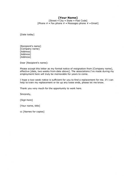 Two Week Letter | Delightful to my blog, in this period I am going to provide you with regarding Two Week Letter. And today, here is the first picture: 2 Week Notice Letter, Letter Of Resignation, Resignation Letter Template, Curriculum Vitae Format, Server Resume, Resignation Template, Internship Resume, Formal Letter, Royal Caribbean Cruises