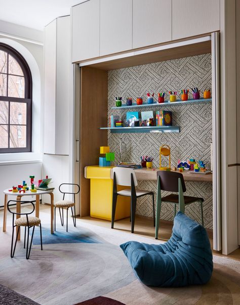 Yellow Side Table, New York Architecture, Wood Console Table, Kid Spaces, Interior Design Firms, Architectural Digest, Design Firms, Interior Architecture Design, Interior Architecture