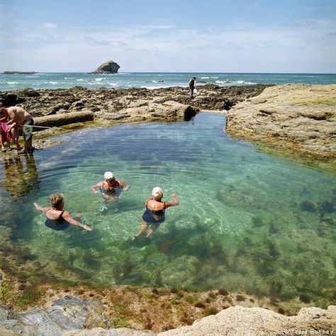 Polperro Beach Tidal Rockpool Cornwall | Best Outdoor Swimming Pools Britain | Cormorant Hotel Golant Fowey Swimming With Dolphins, Cornwall Beaches, Visit Uk, Into The West, Uk Holidays, Cornwall England, England And Scotland, Destination Voyage, English Countryside