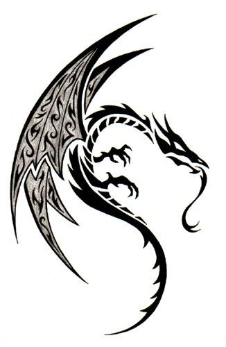 Nordic Dragon Tattoo Design, Wood Dragon Tattoo, Negative Space Dragon Tattoo, Silhouette Dragon Tattoo, Dragon Tattoo Vector, Celtic Dragon Tattoos, Art Examples, Cool Tattoo Drawings, Character Drawings