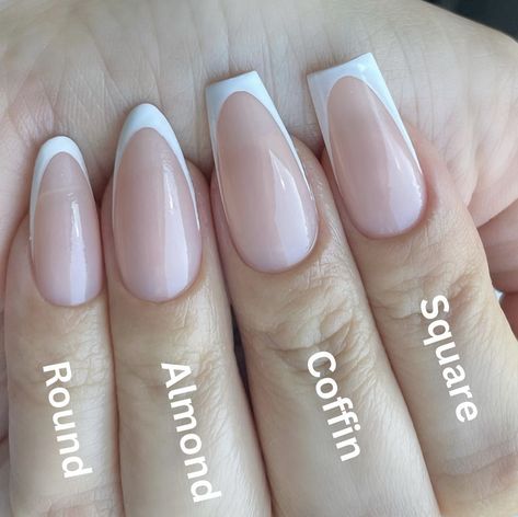 Types Of Nails Shapes, Diy Nails Easy, Elegant Touch Nails, Daily Nails, Ballet Nails, Hippie Nails, Happy Nails, Simple Gel Nails, Summery Nails