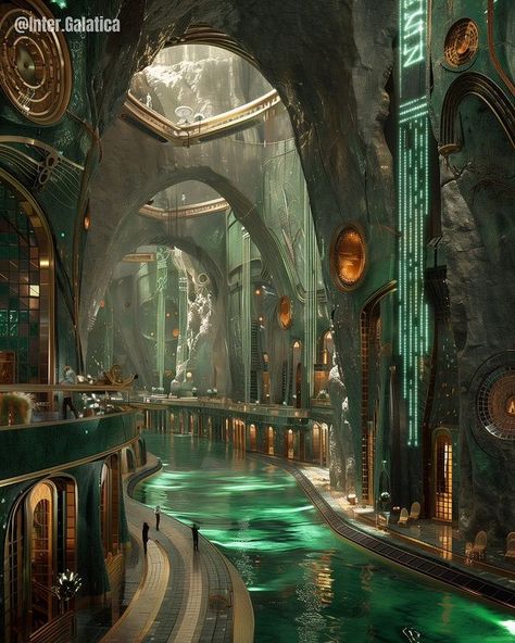 Sci Fi House Concept Art, Ancient Technology Concept Art, Science Fiction Aesthetic, Scifi Interior, Fantasy Architecture, Remote Places, Sci Fi Landscape, Arte Alien, Best Shots