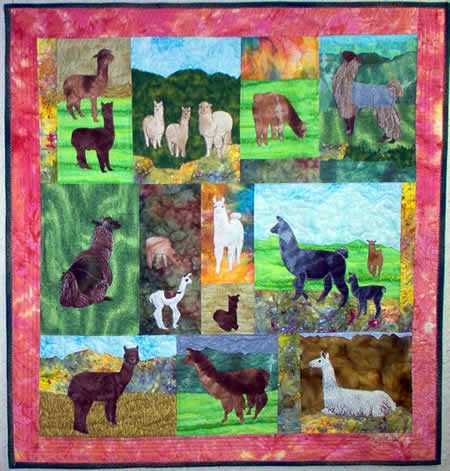 Llamas & Alpacas - PATTERN Machine Applique Patterns, Llama Pictures, Llama Alpaca, Microfiber Blanket, Stitch Book, Personalized Quilt, Applique Pattern, Machine Applique, Custom Quilts