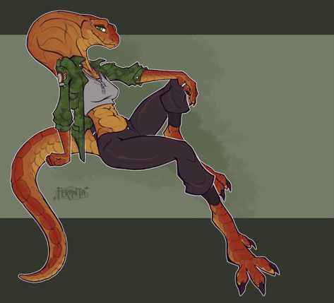 Lizard Girl, Snake People, Snake Art, Monster Girls, Game Character Design, Animal Sketches, Monster Girl, Lizards, Creature Design