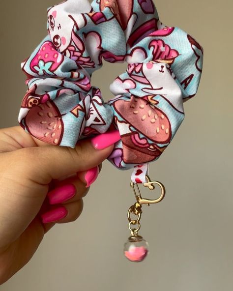 LoveBug Scrunchies ✨ on Instagram: “QT scrunchie with our pink crystal ball keychain 💕✨ • • • • #scrunchies #scrunchiesforsale #scrunchiestyle #cute #keychains #smallbusiness…” Scrunchies With Charms, Scrunchies Keychain, Pink Crystal Ball, Scrunchie Keychain, Cute Scrunchies, Cute Keychains, Scrunchie Styles, Love Bugs, Pink Crystal