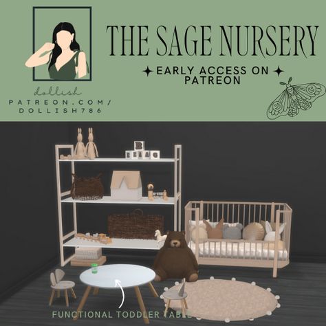 Sims 4 Nursery Cc, Sims 4 Nursery, Sims Infant, Sims 4 Infant Cc, Sage Nursery, Infants Cc, Sims 4 Infant, Infant Cc, Sims 4 Men Clothing