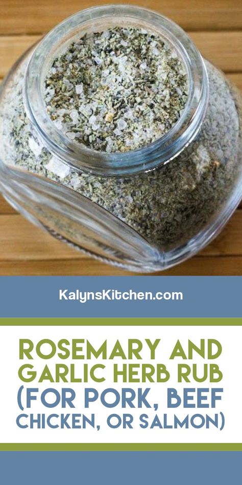 Rosemary Seasoning Blend, Garlic And Herb Seasoning Recipe, Rosemary Seasoning, Bread Spreads, Garlic Rosemary Chicken, Diy Seasonings, Food Seasoning, Spice Rubs, Garlic Herb Chicken