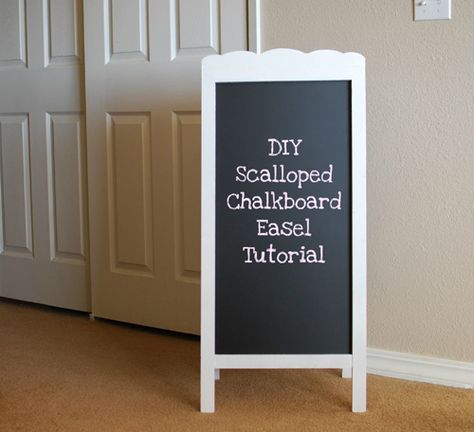 such a great board! Chalkboard Easel, Rug Tutorial, Diy Chalkboard, Chalk It Up, Easels, Chalkboard Sign, Chalkboard Paint, Project Nursery, Chalkboard Art