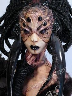 Virginie Ropars | VIRGINIE ROPARS - Creature Design | Dolls Makeup Zombie, Strašidelný Halloween, Halloweenský Makeup, Supernatural Creatures, Supernatural Powers, Super Girls, Heroic Fantasy, Special Effects Makeup, Fx Makeup