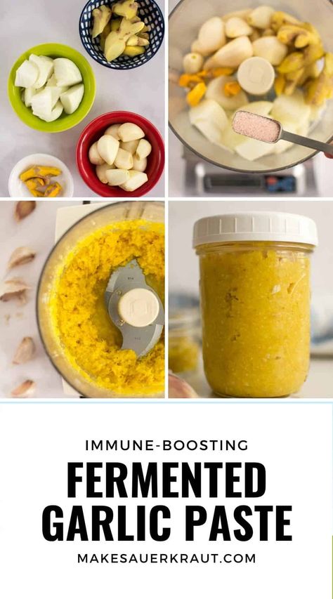 Fermenting Recipes, Cultured Vegetables, Fermented Vegetables Recipes, Fermented Garlic, Resep Vegan, Pulp Recipe, Fermented Veggies, Fermented Cabbage, Fermentation Recipes