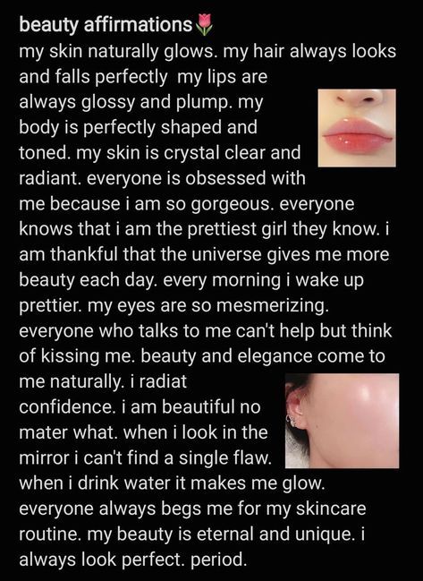 Feline Beauty Affirmations, Natural Beauty Affirmations, Doll Beauty Affirmations, Ethereal Beauty Affirmations, Feminine Beauty Affirmations, Bambi Beauty Affirmations, Angelic Beauty Affirmations, Appearance Manifestation, Appearance Affirmations