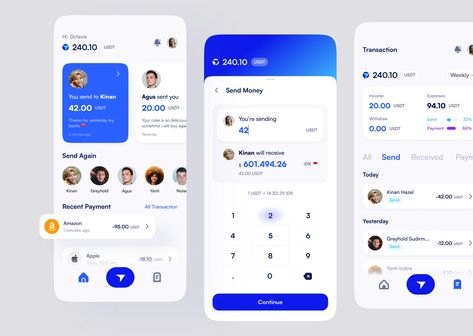 International Money Transfer App by Fireart Studio on Dribbble Minimal App Design, App Home Screen, True Money, Money Design, Dashboard Ui, Web Ui Design, Web Design Tips, Send Money, Money Transfer