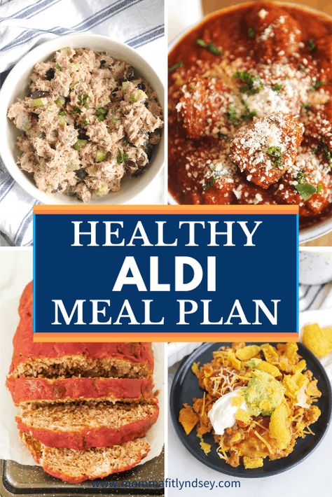 Aldi Meal Plan - Healthy 5 Day Meal Plan - Momma Fit Lyndsey Grocery List On A Budget, 5 Day Meal Plan, Aldi Meal Plan, Aldi Recipes, Healthy Budget, Healthy Meals For One, Cheap Healthy, Budget Meal Planning, Healthy Recipes On A Budget