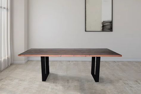 Humzah Solid Wood Dining Table Live Edge Conference Table, Wood Conference Table, Wood Sled, Space Saving Table, Gathering Table, Folding Dining Table, Black Dining Room, Drop Leaf Dining Table, Table For Small Space