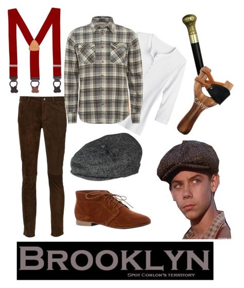 "Halloween 2015-Spot Conlon (Newsies)" by jj1197 on Polyvore featuring Creatures Of The Wind, Nudie Jeans Co., Brooks Brothers and Brixton Newsies Halloween Costume, Newsies Aesthetic Outfit, Newsies Jr Costumes, Newsie Costume, Spot Colon, 1992 Newsies, Gabriel Damon, Newsies Jr, Spot Conlon