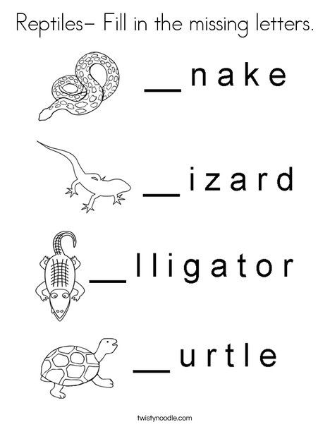 Reptile Worksheets Preschool, Reptiles Activities, Grade R Worksheets, Nanny Ideas, Homework Worksheets, Missing Letters, Twisty Noodle, Printing Practice, Frog Drawing