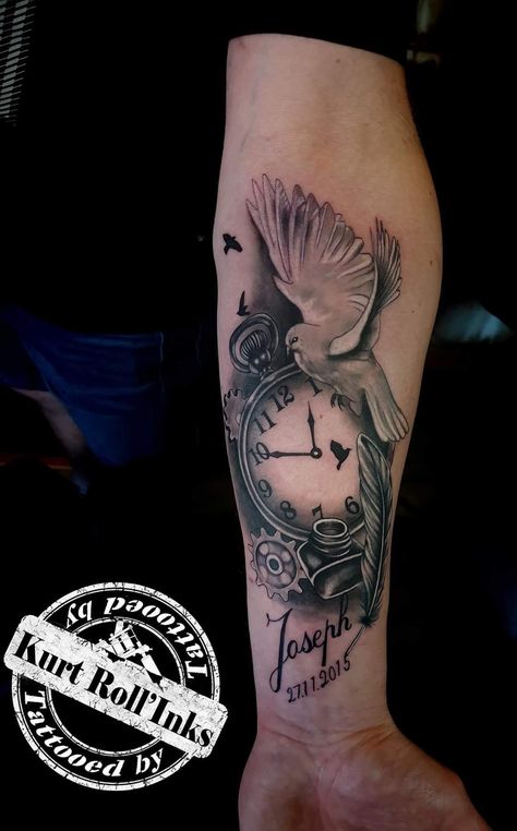 Tattoo For Dad Passing For Daughter, Tattoo For Grandfather, Pretty Skull Tattoos, Grandmother Tattoo, Grandfather Tattoo, Daniel Tattoo, Grandpa Tattoo, Memorial Tattoo Designs, Men's Tattoos