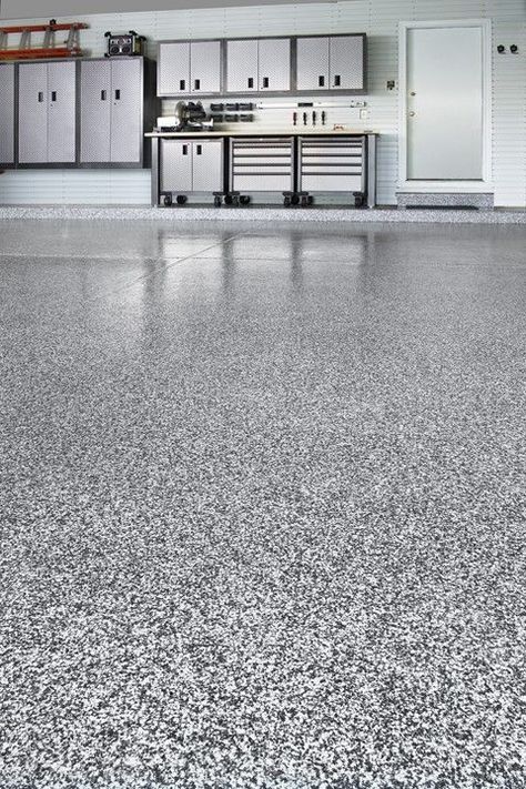 If you are thinking to install Epoxy Garage Floor Coating then you should never think twice. As these coatings are considered excellent for your garage. To know about the installation process of these coatings, go through this blog. Pretty Garage, Epoxy Garage Floor Coating, Crystal House, Garage Organizing, Garage Boden, Plan Garage, Garage Floor Paint, Garage Floor Coatings, Garage Floors