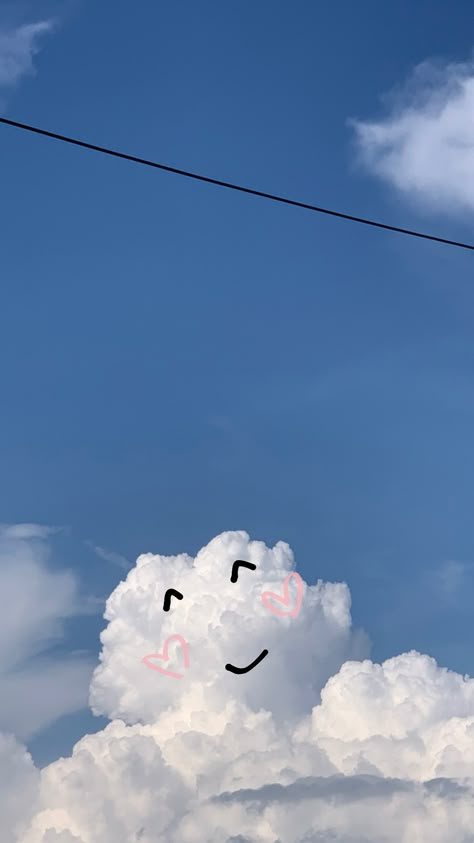 ☁️ Clouds Sky Aesthetic, Sky Aesthetic Wallpaper, Cartoon Clouds, Instagram Feed Ideas Posts, Aesthetic Content, Cloud Art, Instagram Inspiration Posts, Cute Emoji Wallpaper, Funny Phone Wallpaper