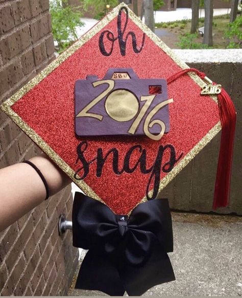 Camera Graduation Cap, Hotter By One Degree Grad Cap, Photographer Graduation Cap, High School Musical Grad Cap, Photography Graduation Cap, Grad Cap First Generation, Highschool Musical Graduation Cap, Photography Degree, Custom Graduation Caps