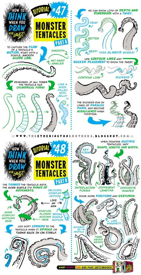 How To Draw Sea Monsters, Cuttlefish Drawing, Sea Monster Drawing, Monster Tentacles, How To Draw Monsters, Draw Monster, Sea Monsters Drawing, Drawing Monsters, Octopus Drawing