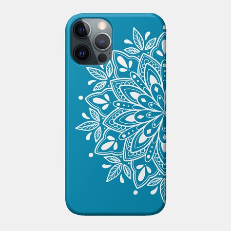 This ornate bohemian mandala pattern looks simply beautiful and brings a sea of calm to the soul. Perfect for the carefree and simple living. Wear the design to show your zen, or furnish your hideaway with a range of home products. -- Choose from our vast selection of phone cases to match with your cell phone to make the best phone case. Pick your favorite: Movies, TV Shows, Art, and so much more! Available for iPhone 11, iPhone 11 Pro, iPhone 11 Pro Max, iPhone X, iPhone XS, iPhone XS Max, iPho Mandala Art On Phone Cover, Back Cover Design Mobile, Mandala Art Phone Case, Artist Phone Case, Phone Cover Art, Phone Cover Painting, Mobile Cover Design, Homemade Mobile, Phone Case Painting