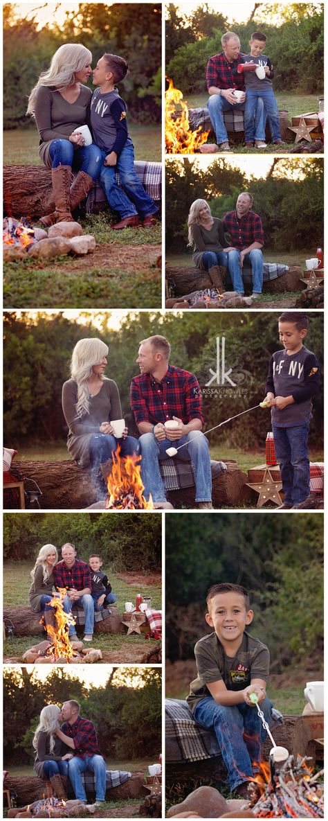 Family Campfire Mini, Fall Family session, Campfire session, Smore's Country Session, Christmas Session Fashion Ideas, Family of 3 Karissa Knowles Photography www.karissaknowlesphotography.com Campfire Family Pictures, Family Mini Session Ideas, Fall Mini Shoot Ideas, Campfire Pictures, Smores Photoshoot Family Photos, Smores Photoshoot, Campfire Family Photos, Camping Family Photos, Celebration Photography