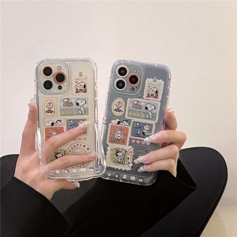 Checkout - ZiCASE Snoopy Stickers, Funny Snoopy, Case Anime, Pretty Iphone Cases, Case Ideas, Cartoon Stickers, Diy Phone, Diy Phone Case, Clear Case