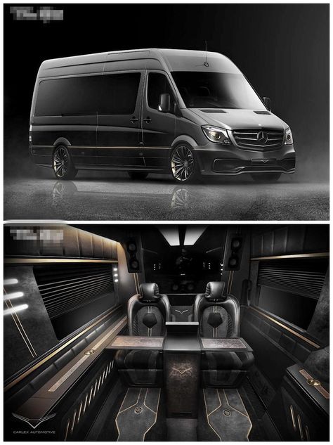 Modified Mercedes-Benz Sprinter Modified Mercedes, Mercedes Brabus, Mercedes Benz Vans, Mercedes Van, Mb Sprinter, Luxury Motorhomes, Luxury Van, Sprinter Van Conversion, Mercedes Benz Sprinter