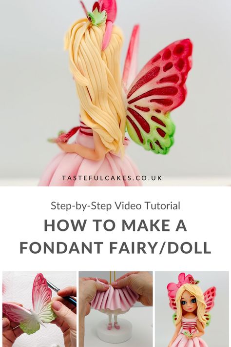 Dreaming of making magical cake toppers? Our step-by-step tutorials will guide you in crafting stunning fondant figures, perfect for little girls' cakes. Learn from the basics to the final details to create beautiful fondant dolls and fairies.
Start your creative journey now! Get your tutorials here: 

#FondantFigures #FondantDoll #FondantFairy #CakeDecorating #StepByStepGuide #CakeToppers Fondant Doll, Princess Dress Cake, Fairy Cake Topper, Magical Cake, Showstopper Cakes, Doll Cake Topper, Fondant Figures Tutorial, Polymer Clay Fairy, Girly Cakes