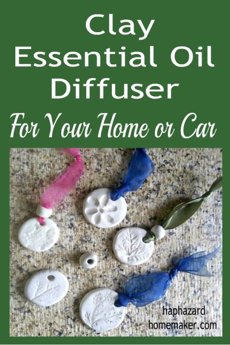 Easy DIY clay diffuser to make for your home or car. Make some for yourself or for gifts. #diffuser #essentialoils Polymer Clay Essential Oil Diffuser, Crafts With Air Dry Clay Ideas, How To Make Clay Car Diffusers, Diy Clay Diffuser Ornaments, Polymer Clay Car Diffuser, Diy Essential Oil Car Clay Diffuser, How To Make Essential Oil Car Diffuser, Crochet Oil Diffuser, Clay Oil Diffusers Diy